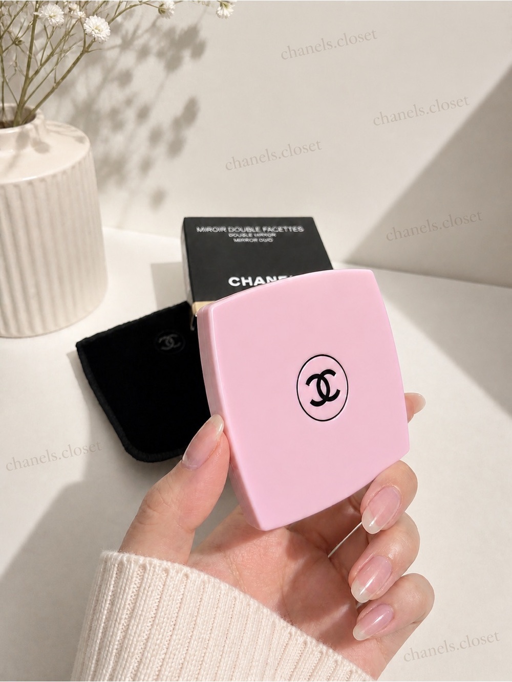Authentic NEW Chanel Miroir Double Facettes Mirror Duo Compact Makeup Mirror